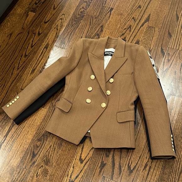 Balmain Brown Blazer Size 42 - Picture 9 of 16